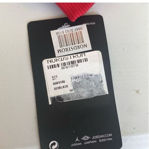 Nike Jordan Air Baby Black/Red Full Zip Velour Tricot zip up Size 18m - Picture 5 of 7